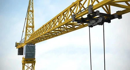 Crane construction transportation