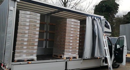 UK to Slovenia removals van